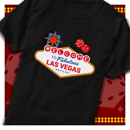 Welkom bij Fabulous Las Vegas Trip Las Vegas Sign T-shirt