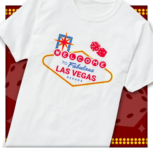 Welkom bij Fabulous Las Vegas Trip Las Vegas Sign T-shirt