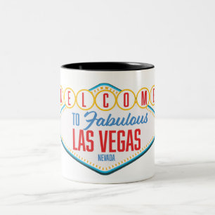 Welkom bij Fabulous las vegas Tweekleurige Koffiemok