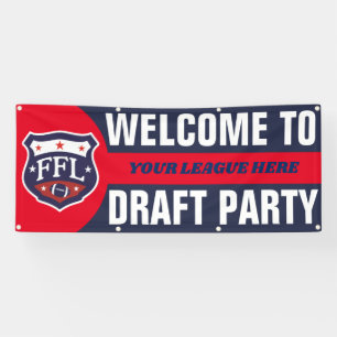 Welkom bij Fantasy Football Draft Party Spandoek