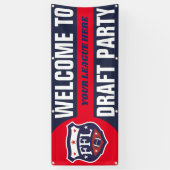 Welkom bij Fantasy Football Draft Party Spandoek (Verticaal)