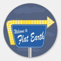 Welkom bij Flat Earth Sticker