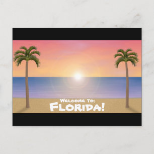 Welkom bij Florida: Beach Scene Briefkaart