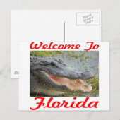 Welkom bij Florida Gator Briefkaart (Voorkant / Achterkant)