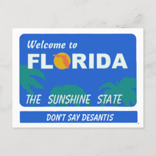 Welkom bij Florida Jouw tekst Briefkaart
