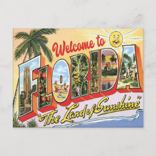 Welkom bij Florida  met foto's Briefkaart