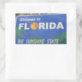 Welkom bij Florida teken Rechthoekige Sticker (Tas)