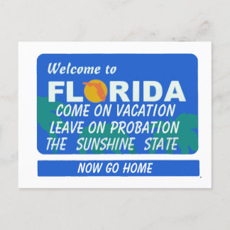 Welkom bij Florida Vakantie Probation Briefkaart