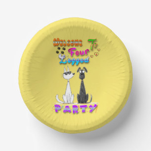 Welkom bij Four Legged Party Papieren Kommen