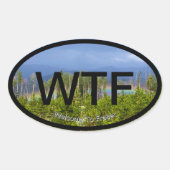 Welkom bij Fraser Ovale Sticker (Voorkant)