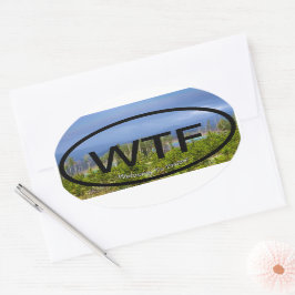 Welkom bij Fraser Ovale Sticker