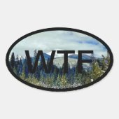 Welkom bij Frasers Ovale Sticker (Voorkant)