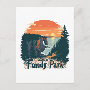 Welkom bij Fundy National Canadian Park Feestdagenkaart