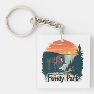 Welkom bij Fundy National Canadian Park Sleutelhanger