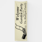 Welkom bij Garden Party Custom Outdoor Banner (Verticaal)
