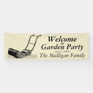 Welkom bij Garden Party Custom Outdoor Banner