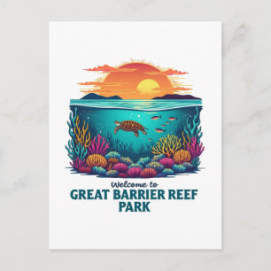 Welkom bij Great Barrier Reef National Australian Feestdagenkaart