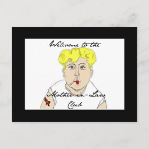 Welkom bij het advies van Moeder in Law Club Briefkaart