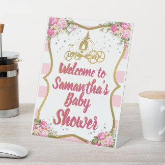 Welkom bij het Baby shower voetstuk teken Reclamebord Met Voetstuk