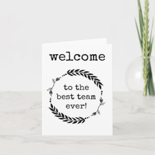 Welkom bij het beste team ooit! Nieuwe medewerker  Kaart