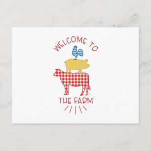 Welkom bij het Boerderij Briefkaart