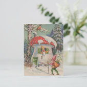 Welkom bij het Briefkaart van de paddenstoel (Staand voorkant)