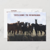 Welkom bij het Briefkaart van Nebraska (Voorkant / Achterkant)