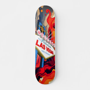 Welkom bij het Fabulous Las Vegas Nevada-bord Abst Skateboard