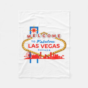 Welkom bij het Fabulous Las Vegas Nevada Bord Icon Fleece Deken