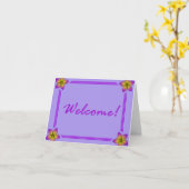 Welkom bij het gastBriefkaart Kaart (Gele Bloem)