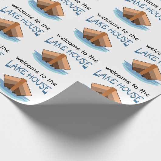 Welkom bij het Lake House Cadeaupapier (Hoek)