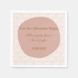 Welkom bij het oerwoud baby shower-luiers servet