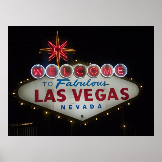 Welkom bij het Poster van Fabulous Las Vegas Nevad (Voorkant)