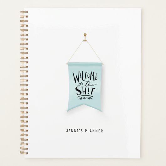 Welkom bij het Show met de hand getekende vlaggenp Planner (Voorkant)