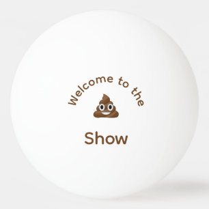 Welkom bij het Show Poo Emoji Funny Pingpongballen