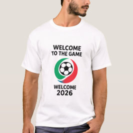 Welkom bij het spel - Noord-Amerika Voetbal Spirit T-shirt