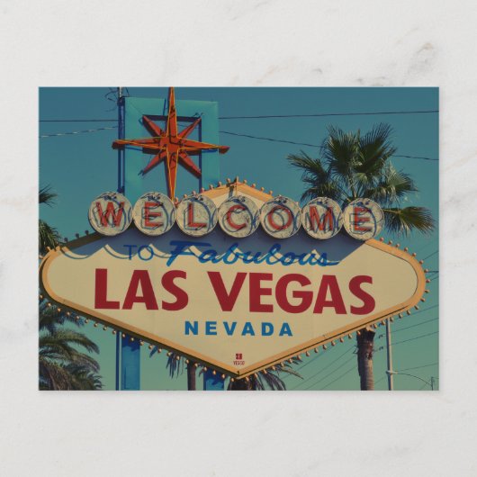 Welkom bij het  stadsteken van Fabulous Las Vegas Briefkaart (Voorkant)