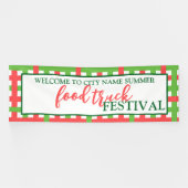 Welkom bij het Summer Food Truck Festival Custom Spandoek (Horizontaal)