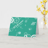 Welkom bij het team Green Floral Briefkaart (Gele Bloem)