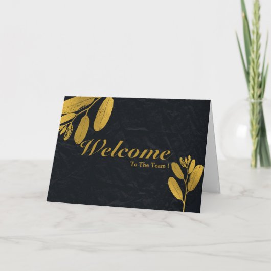 Welkom bij het team kaart (Voorkant)