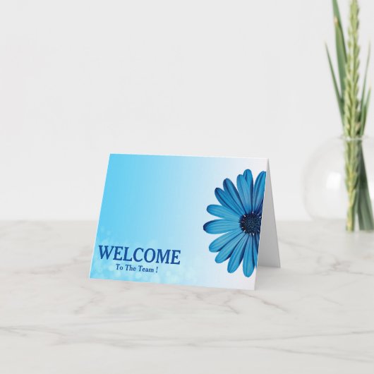 Welkom bij het team kaart (Voorkant)