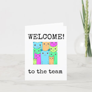 Welkom bij het team, nieuwe medewerker Kaart