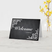 Welkom bij het team schoolbord kaart (Gele Bloem)