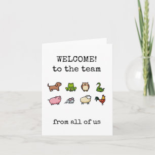 Welkom bij het team, van ons allemaal, New Job Kaa Kaart