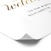 Welkom bij het trouwbord poster (Hoek)