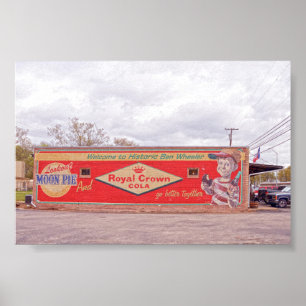 Welkom bij Historisch Ben Wheeler Bord Poster