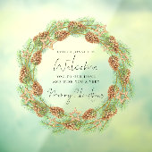 Welkom bij Home Script Merry Kerstmis Wreate Raamsticker (Vel 3)
