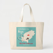 Welkom bij Ibiza Destination Wedding Grote Tote Bag (Voorkant)
