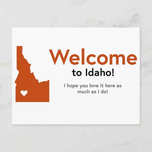 Welkom bij Idaho-kaarten Briefkaart (Voorkant)
