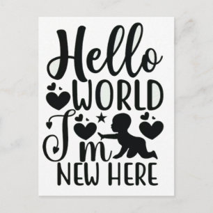 Welkom bij je nieuwe baby 2026 briefkaart